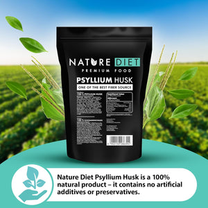 Nature Diet - Psyllium Husk 1000 G | Source of Fibre | Digestion | Detox, Packaging May Vary