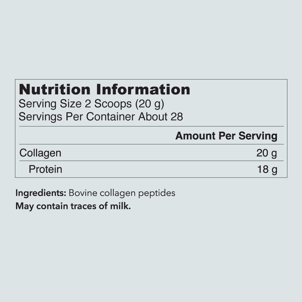 Vital Proteins Collagen Peptides Powder Supplement (Type I, III) - Hydrolyzed Collagen - Non-Gmo - 20G per Serving - Unflavoured 567G Canister, 1-Pack