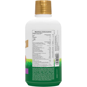 Naturesplus Animal Parade Gold Liquid Multivitamin - Food Extracted Vitamins and Superfoods for Kids - Natural Tropical Berry Flavour - Immune Support - Gluten Free, Vegetarian - 900Ml