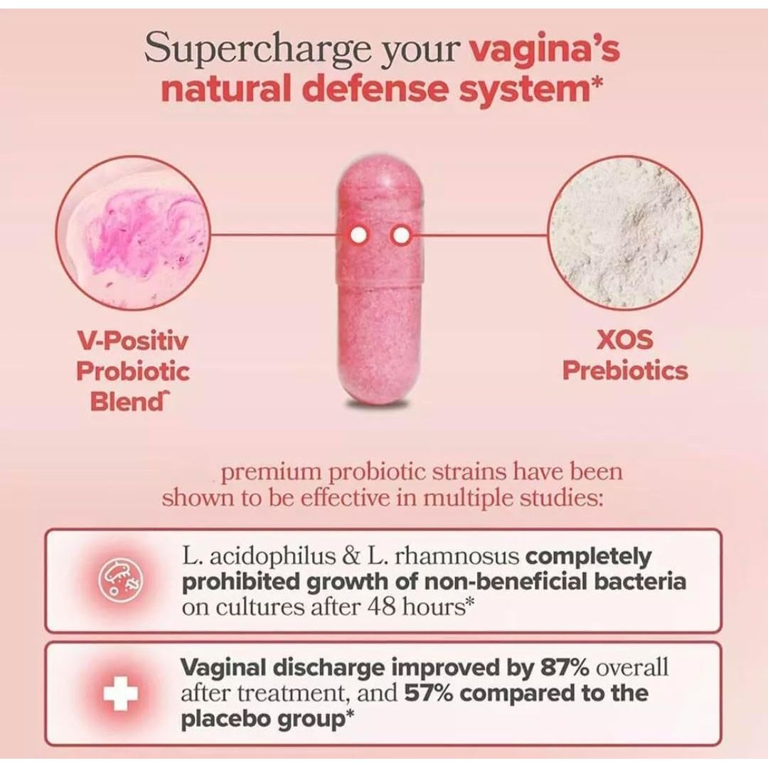URO Vaginal Probiotics for Women Ph Balance with Prebiotics & Lactobacillus Blend - Womens Health Supplement - Promote Healthy Vaginal Odor & Vaginal Flora, 60 Count (Pack of 1)