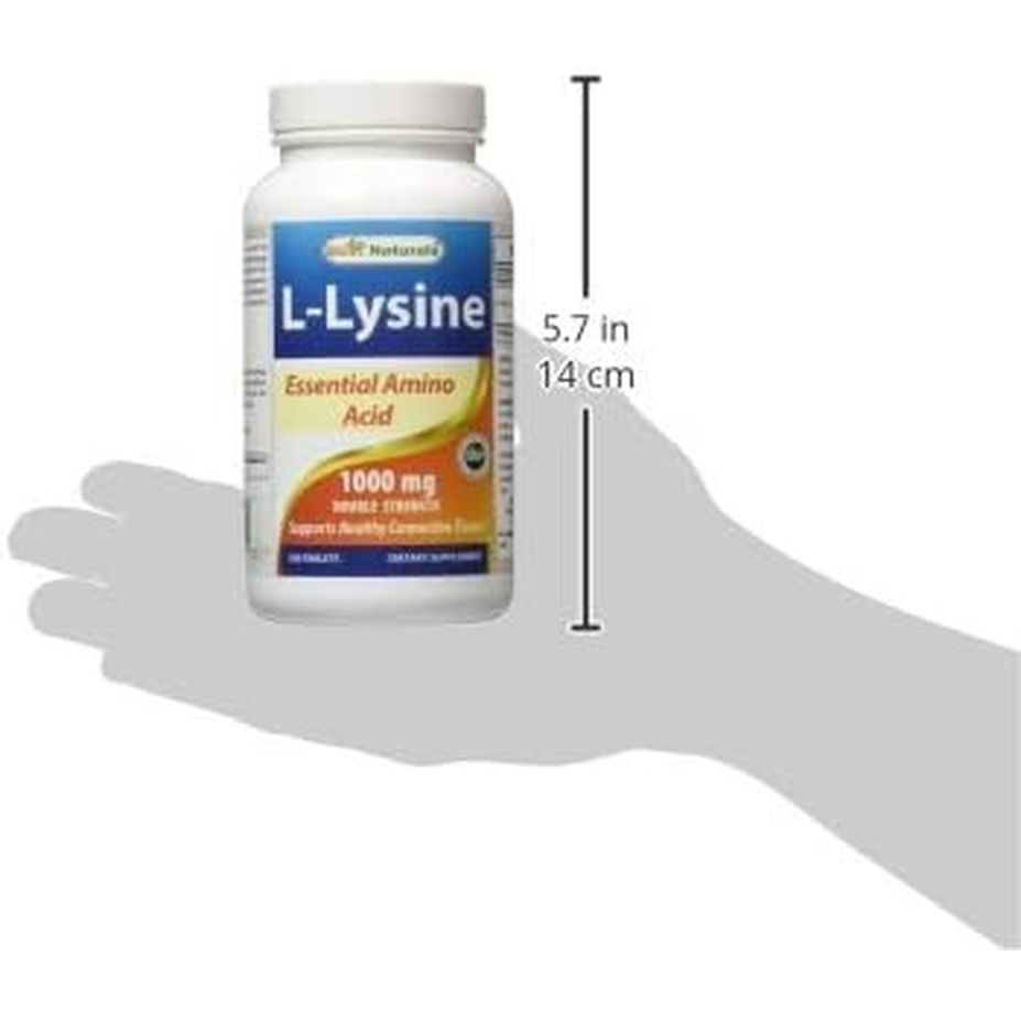Best Naturals L-Lysine 1000 Mg 180 Tablets