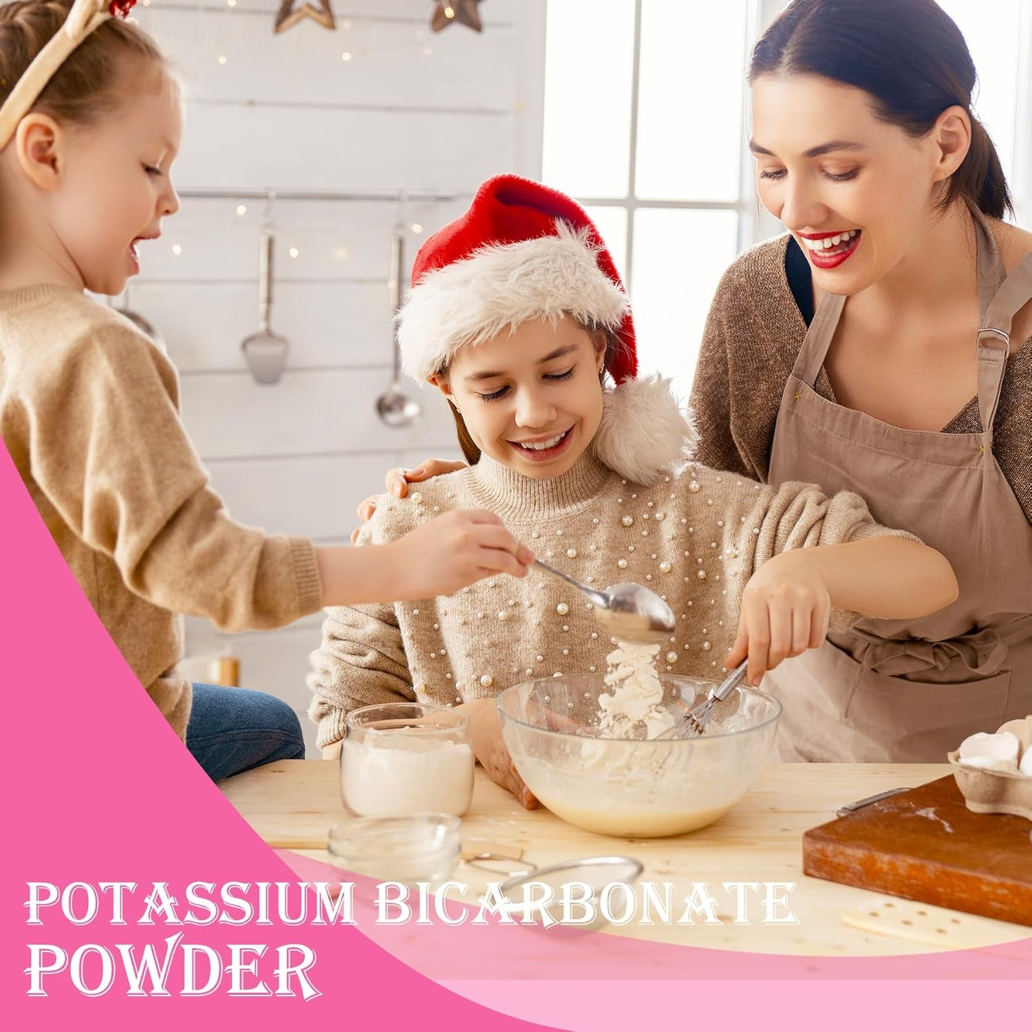 Potassium Bicarbonate, 100% Pure Potassium Bicarbonate Powder for Plants, Baking, Winemaking, Leavening, Potassium Bicarbonate Food Grade Baking Soda for Cakes, Snacks, Cookies,10Oz