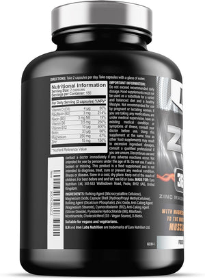 ZM6 - High Strength Zinc Magnesium Supplement - Zinc & Magnesium for Muscle Function - Zinc Magnesium Booster - 360 Vegetarian