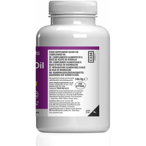 Starflower Oil 1000Mg | High Strength Borage Oil Softgels with GLA | 180 Softgels | Cold-Pressed | Made in the UK