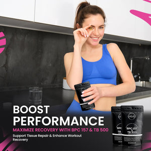 BPC 157 and TB 500 Capsules - Actually Contains Extreme Levels of BPC 157 and TB 500 - a Truely Breathtaking Breakthrough in Injury Recovery and Growth - 1000Mcg of Peptides