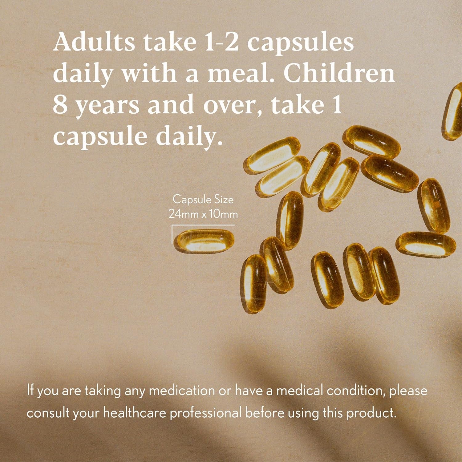 Higher Nature - Omega 3 2000Mg with 1000Mg EPA & 500Mg DHA per Serving - Super Potency Omega 3 True Food® Formula Fish Oil Supplement - Supports Eye, Brain & Heart Health - 60 Capsules