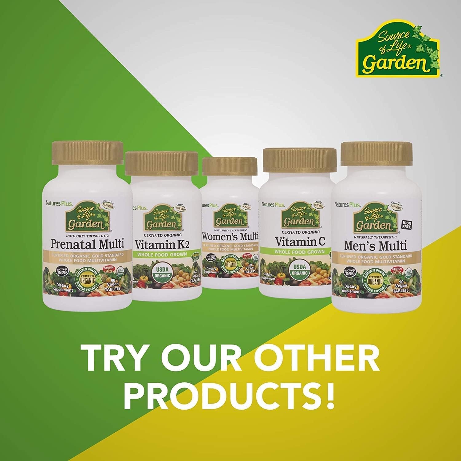 Naturesplus Source of Life Garden Organic Women’S Multi - Vegan Multivitamin for Women - Energy, Immune Support - Iron, Methyl B12, Biotin, Maca, Cranberry - Vegan, Gluten Free - 90 Tablets