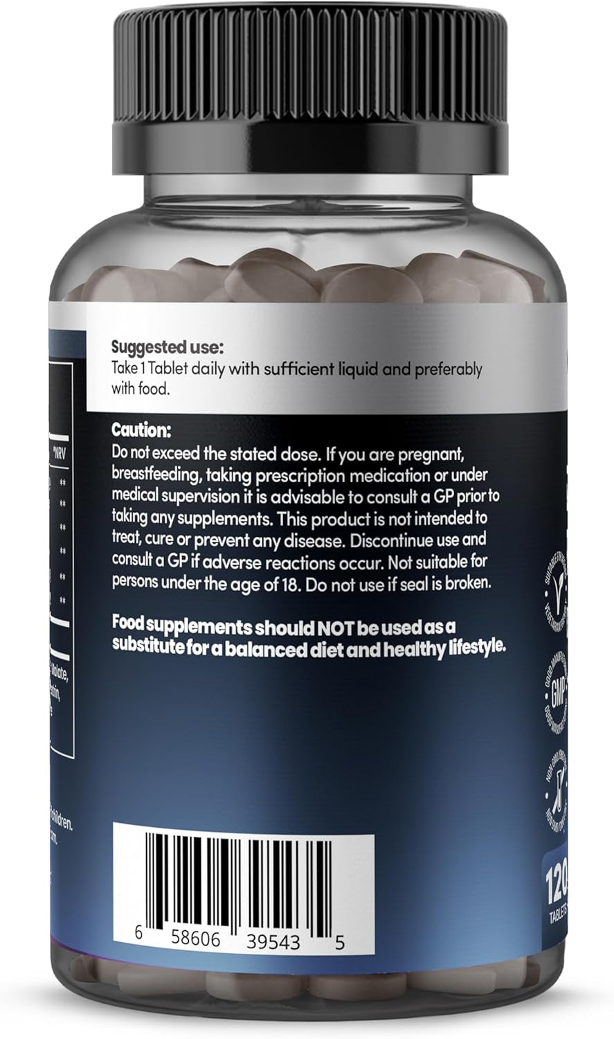 Zinc Picolinate 3-In-1, High Strength 92Mg - Zinc Picolate, Glycinate and Malate with Added Copper Glycinate - Immune Support, Hair, Skin & Nails - (4 Month Supply) - 120 Tablets by Healthessent