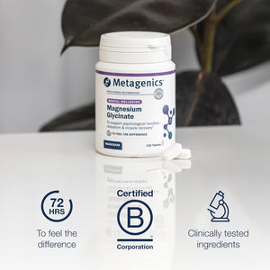 Metagenics Magnesium Glycinate 100Mg - High Strength Supplement - Sleep Support - Easily Absorbable, Gentle on Digestion - 120 Tablets