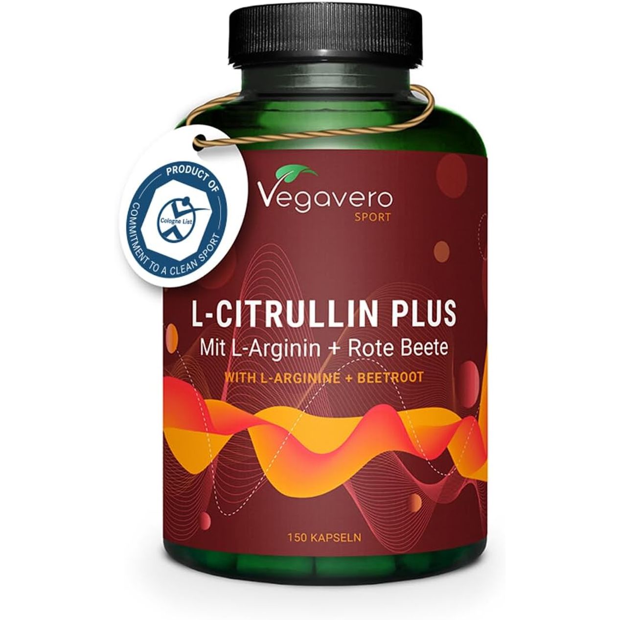 Vegavero L-Arginine L-Citrulline Complex High Strength 4200 Mg | Natural Pre-Workout | NO Additives | Citrulline Malate Powder | Amino Acids from Fermentation | 150 Capsules | Vegan