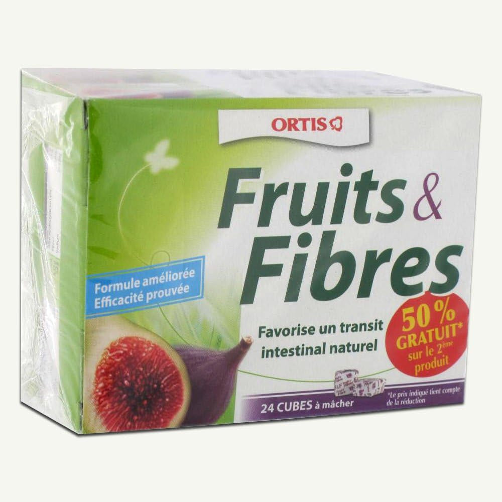 Ortis Fruits & Fibres Squares to Chew 2 X 24 Squares