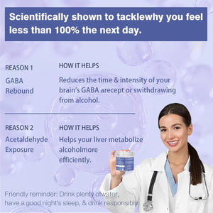 Liver Support Recover | Liver Detox Supplement with DHM + L-Cysteine | Feel Better after Drinking & Support Your Liver | 12 Doses | Dihydromyricetin, Cysteine, Prickly Pear, B-Vitamins, Ginger