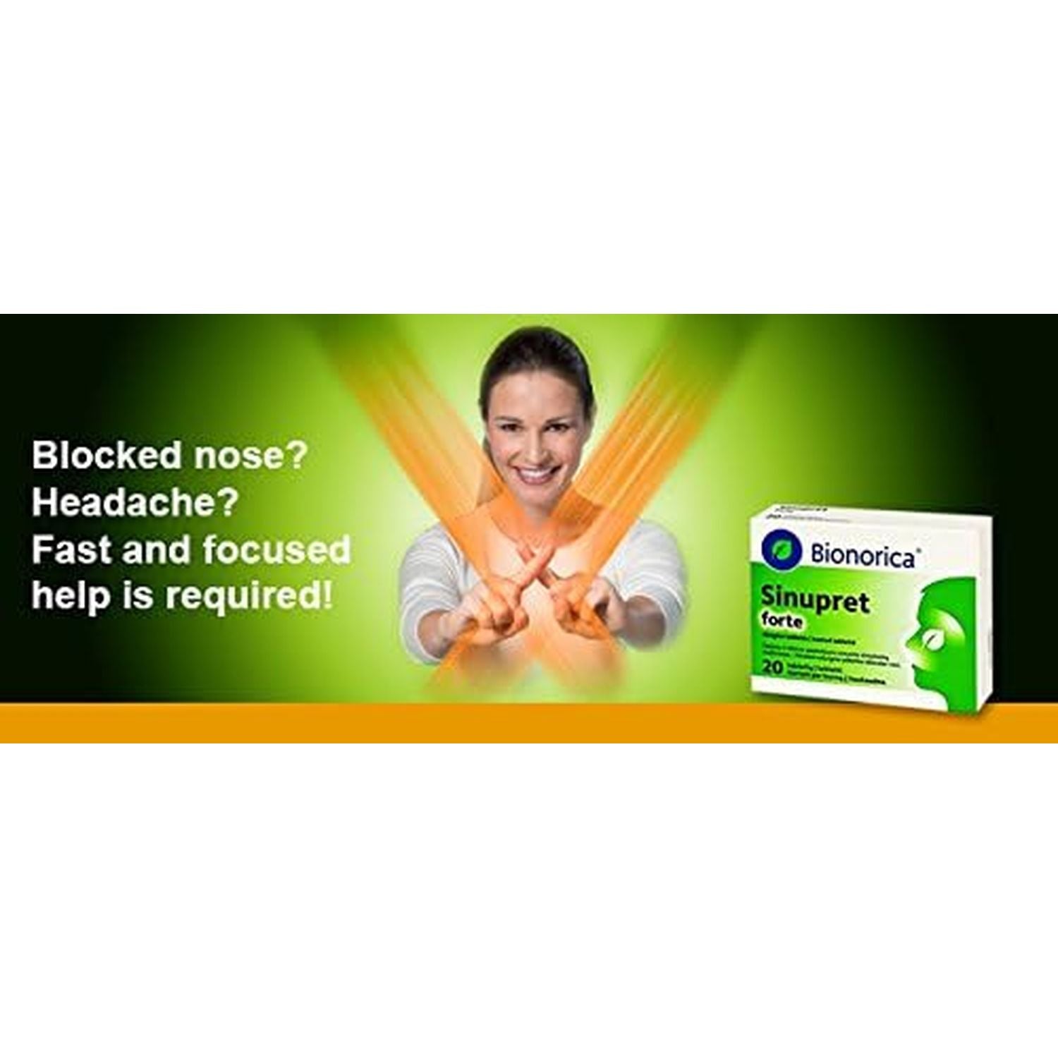 Sinupret ® Forte by Bionorica - Sinus & Immune Support 20 Tabs