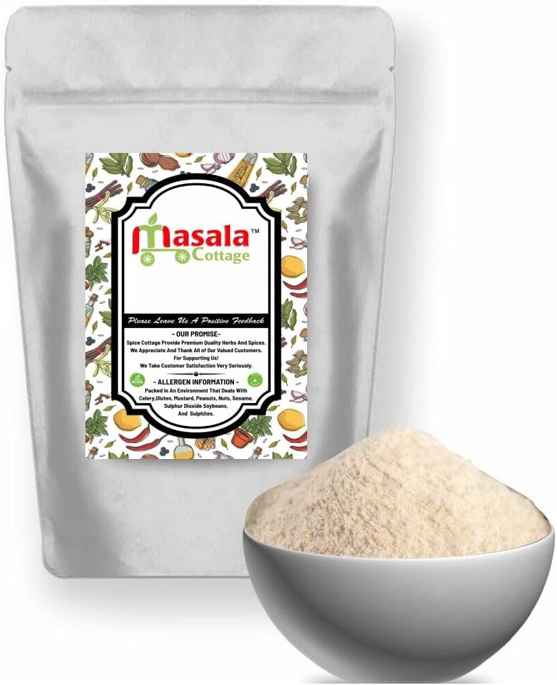 Psyllium Husk Ground Powder Natural Fibre Premium Quality by Masala Cottage® 25G-1.9Kg (50, Grams)