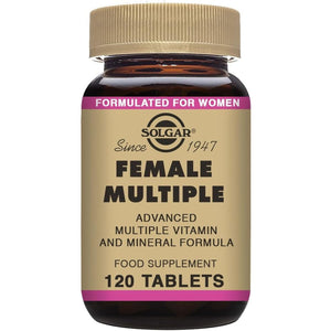 Solgar Female Multiple Tablets - Pack of 120 - to Support Healthy Blood Production and Fight Stress - with Vitamin B12, C, E, Iron and Zinc - Vegan