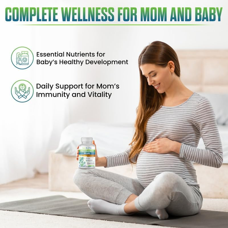 Sigmabiotics Pregnancy Multivitamin | 800 Μg Folic Acid, Iron, Vitamins D3 and C, Omega-3, B Complex, Zinc and Probiotics, Prenatal Support for Mom’S Energy, Immunity, and Baby'S Growth | 90 Tablets