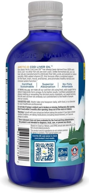 Nordic'S Arctic-D Cod Liver Oil, 1060 Mg, 340 Mg EPA, 510 Mg DHA, Lemon Taste, 237 Ml