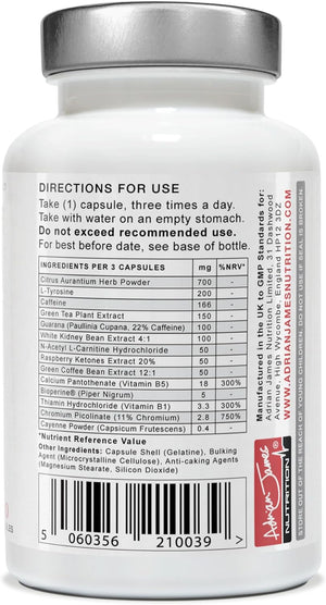 Adrian James Nutrition - Thermoblaze (2 Pack) for Men & Women, 60 Days Supply