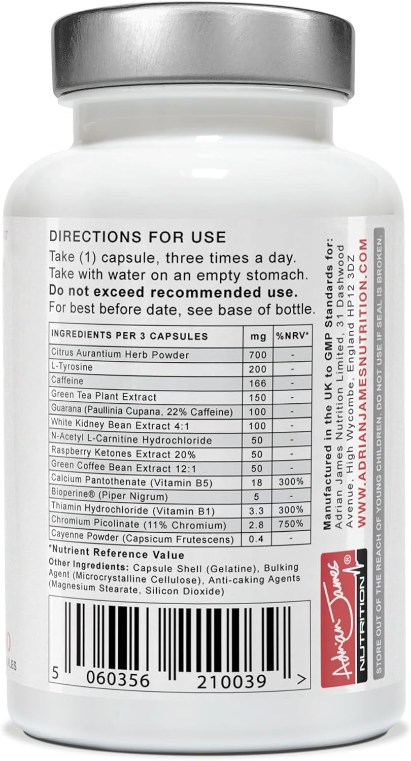Adrian James Nutrition - Thermoblaze (2 Pack) for Men & Women, 60 Days Supply