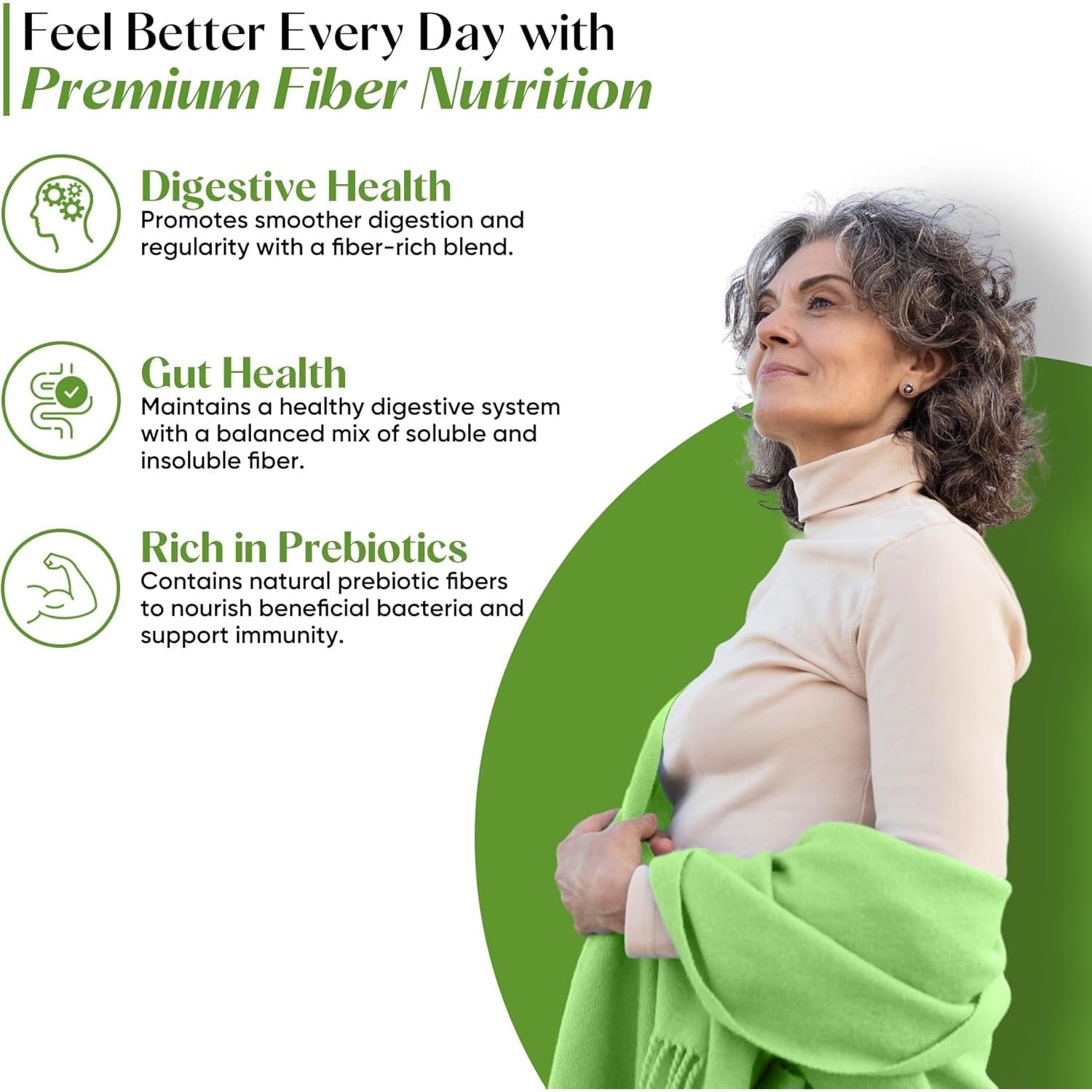 Fibre plus by Freak Athletics - Daily Fibre Supplement - Premium Fibre Capsules with Psyllium Husk, Chia Seed, Baobab Fruit