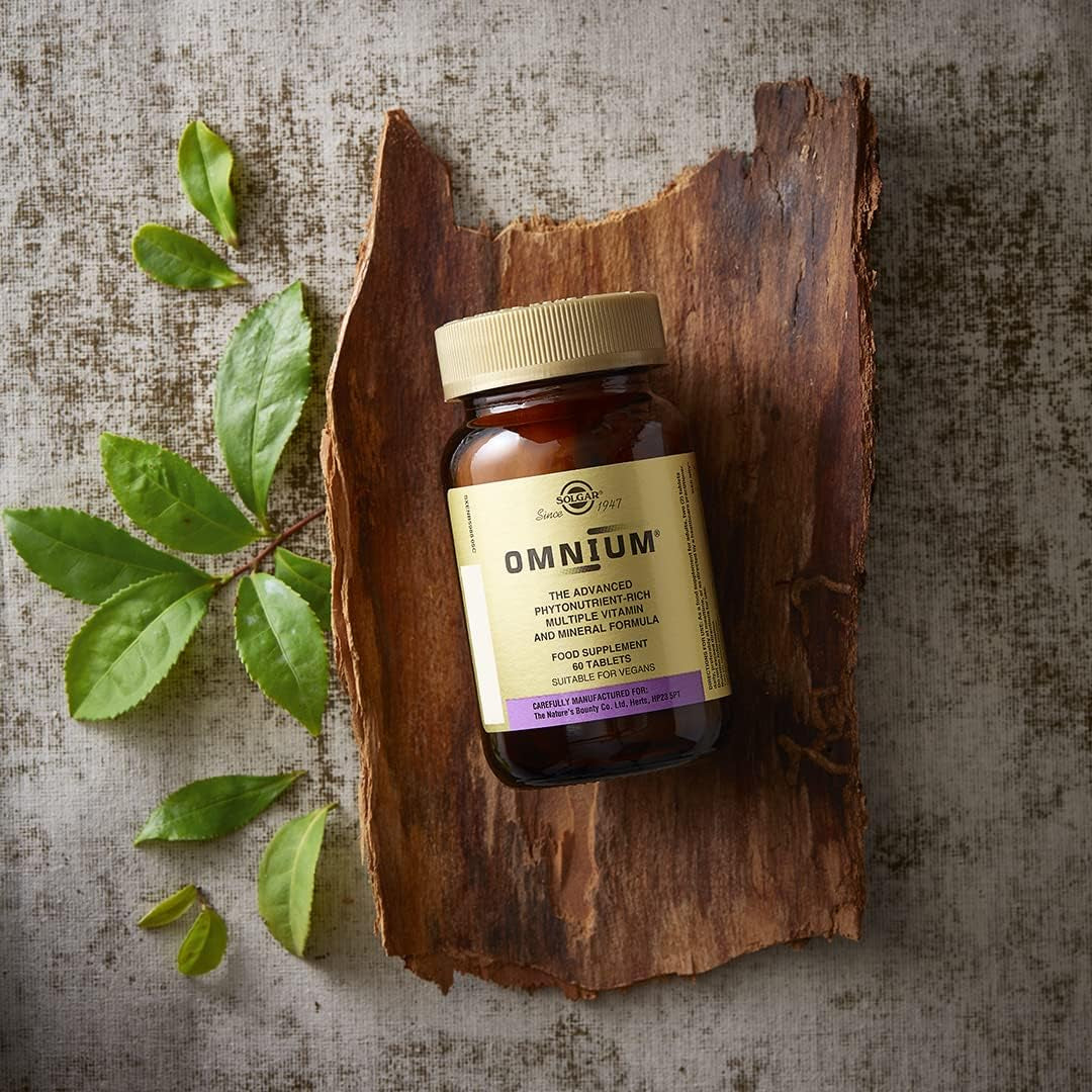 Solgar Omnium Tablets - Food Supplement, Pack of 90 Tablets - 47 Active Ingredients - with N-Acetyl-L-Cysteine, Vitamin a and Flavonoids - Vegan