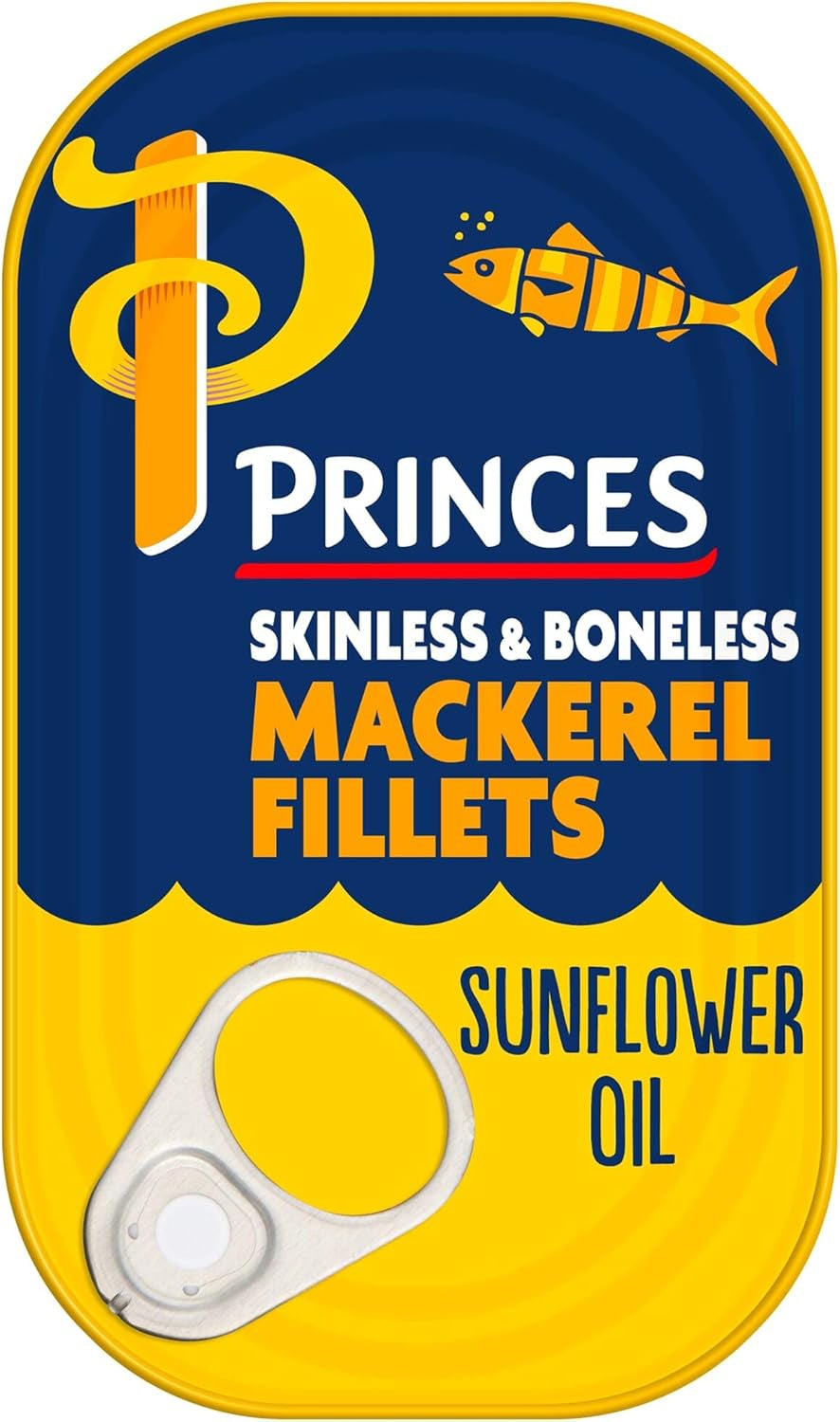 Princes Mackerel Fillets in Sunflower Oil 125G Case of 10