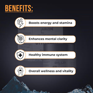 Pure Organic Himalayan Shilajit Resin,Gold Grade 50G Shilajit, Rich in Fulvic & Humic Acid 2 Months Supply