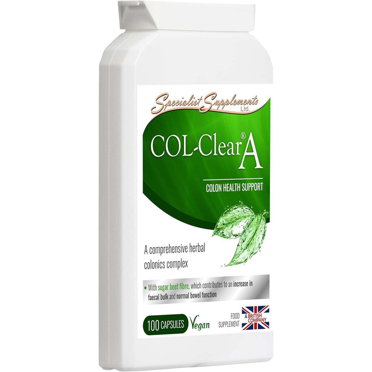 Specialist Supplements Col-Clear a Colon Health Support 100 Capsules, (Pack of 1)
