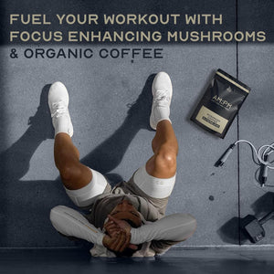 AM:PM Nutrition Mushroom Coffee with Lion'S Mane, Reishi & Cordyceps - Healthy Energy & Focus Boost - a Blend of Arabica & Robusta Coffee with Functional Mushrooms - 30 Servings