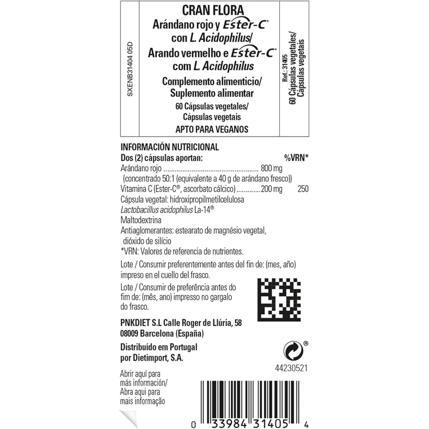 Solgar Cran Flora Cranberry Vegetable Capsules - Pack of 60 - Immune Support - Fights Free Radicals - Reduces Tiredness and Fatigue - Vegan and Gluten-Free