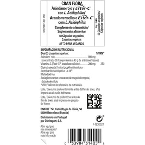 Solgar Cran Flora Cranberry Vegetable Capsules - Pack of 60 - Immune Support - Fights Free Radicals - Reduces Tiredness and Fatigue - Vegan and Gluten-Free