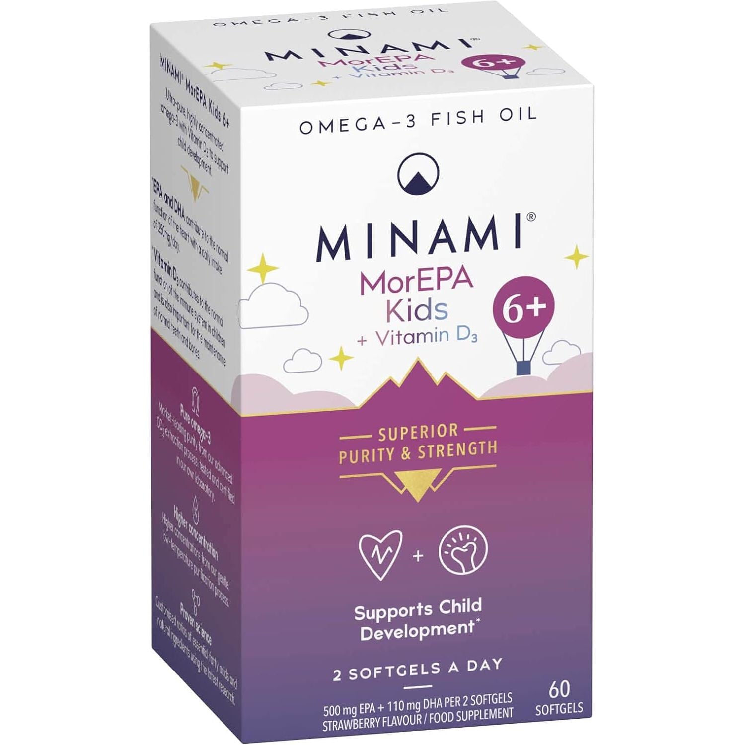 Minami Nutrition Morepa Mini Junior - Omega 3 - 60 Softgels