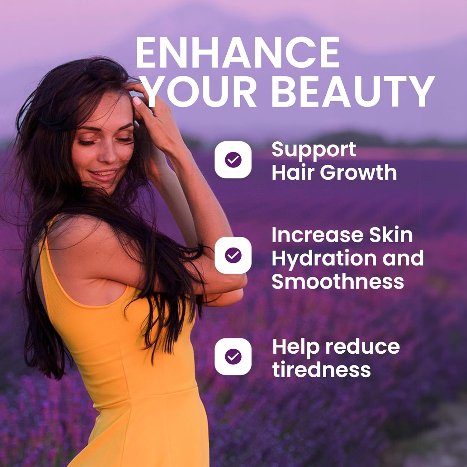 Swedish Nutra - Hair, Skin & Nails Liquid Supplement - Pack of 500 Ml, 33 Day Supply | plus Collagen, Biotin, Vitamins, MSM, Hyaluronic Acid & Coq10 | Gluten Free | 100% Natural Orange Flavour