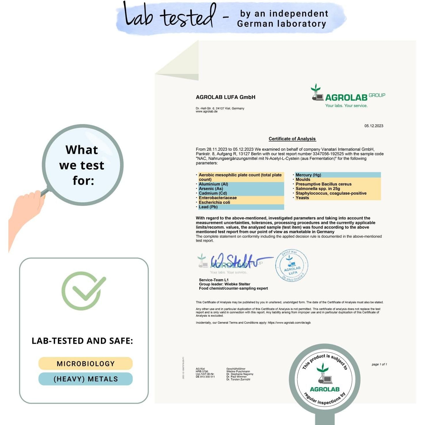 Vegavero NAC Supplement | 100% Pure N-Acetyl-Cysteine 600 Mg | Lab Tested, NO Additives | 180 Capsules | Vegan