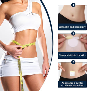 Slim Patch – 50 Weight Loss Patches for Belly Fat, Natural Slimming Patches for Weight Loss, Waist Shaping & Anti-Cellulite, Easy Fat Burner for Women & Men