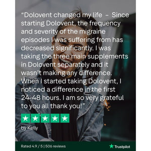 Dolovent - Contributes to the Normal Function of the Nervous System, a Reduction in Tiredness & Fatigue and Normal Psychological Function