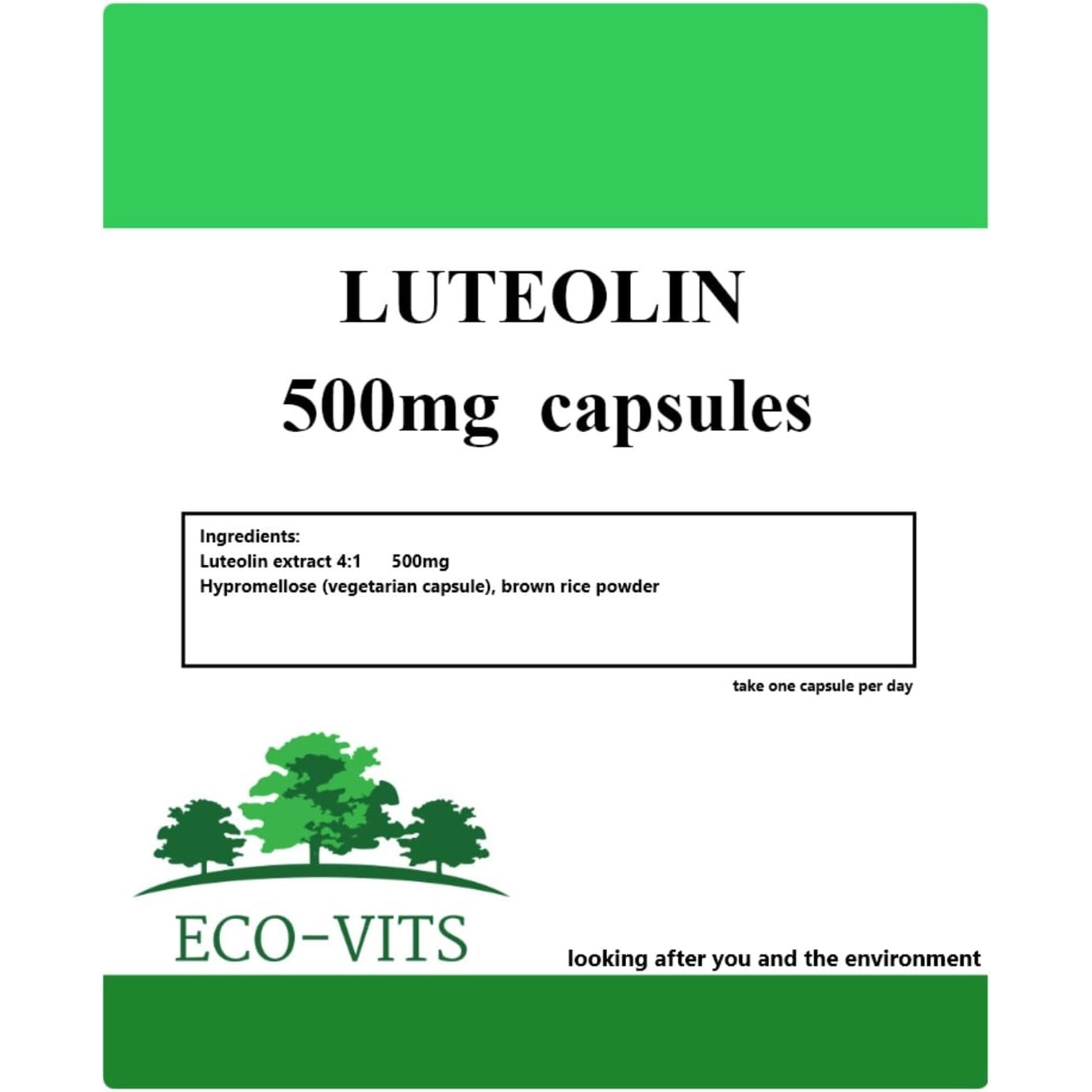 Luteolin 500Mg (60 Capsules) Anti-Inflammatory