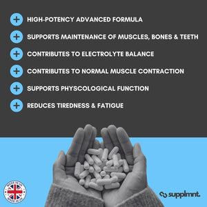 Magnesium Glycinate 4-In-1 Complex - 2026Mg Supplements as Bisglycinate, Citrate, Malate & Oxide 90 Vegan Capsules, Triple High Absorption 449Mg Elemental, UK Made