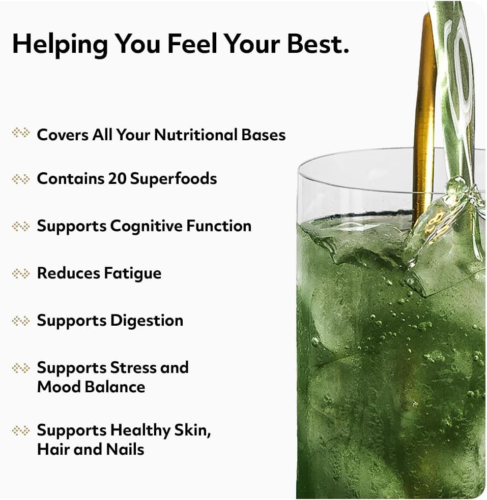 Protein Works - Super Greens Extreme , 150+ Health Benefits , 41 Active Ingredients , Vegan & Gluten Free , No Added Sugar , 20 Servings , Mandarin Orange , 250G