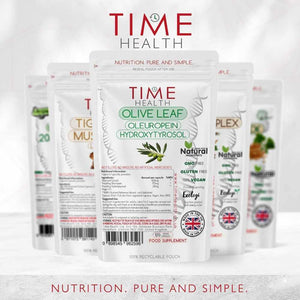 Olive Leaf Extract - Maximum Strength - High in Oleuropein - Spanish Source - UK Made - Zero Additives - Pullulan (120 Capsule Pouch)