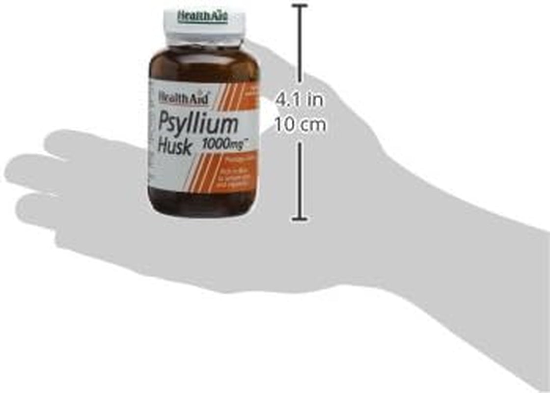 Healthaid Psyllium Husk, Fibre, 1000Mg 60 Vegan Capsules