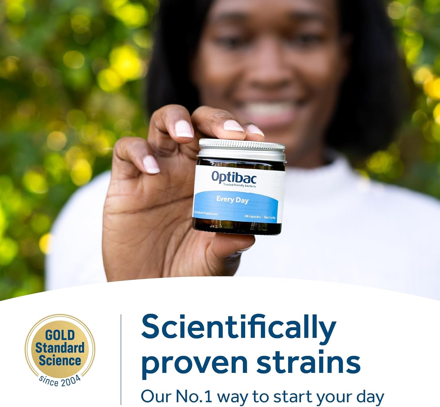 Optibac Probiotics Every Day - Digestive Probiotic Supplement with 5 Billion Bacterial Cultures & FOS Fibres - 30 Capsules