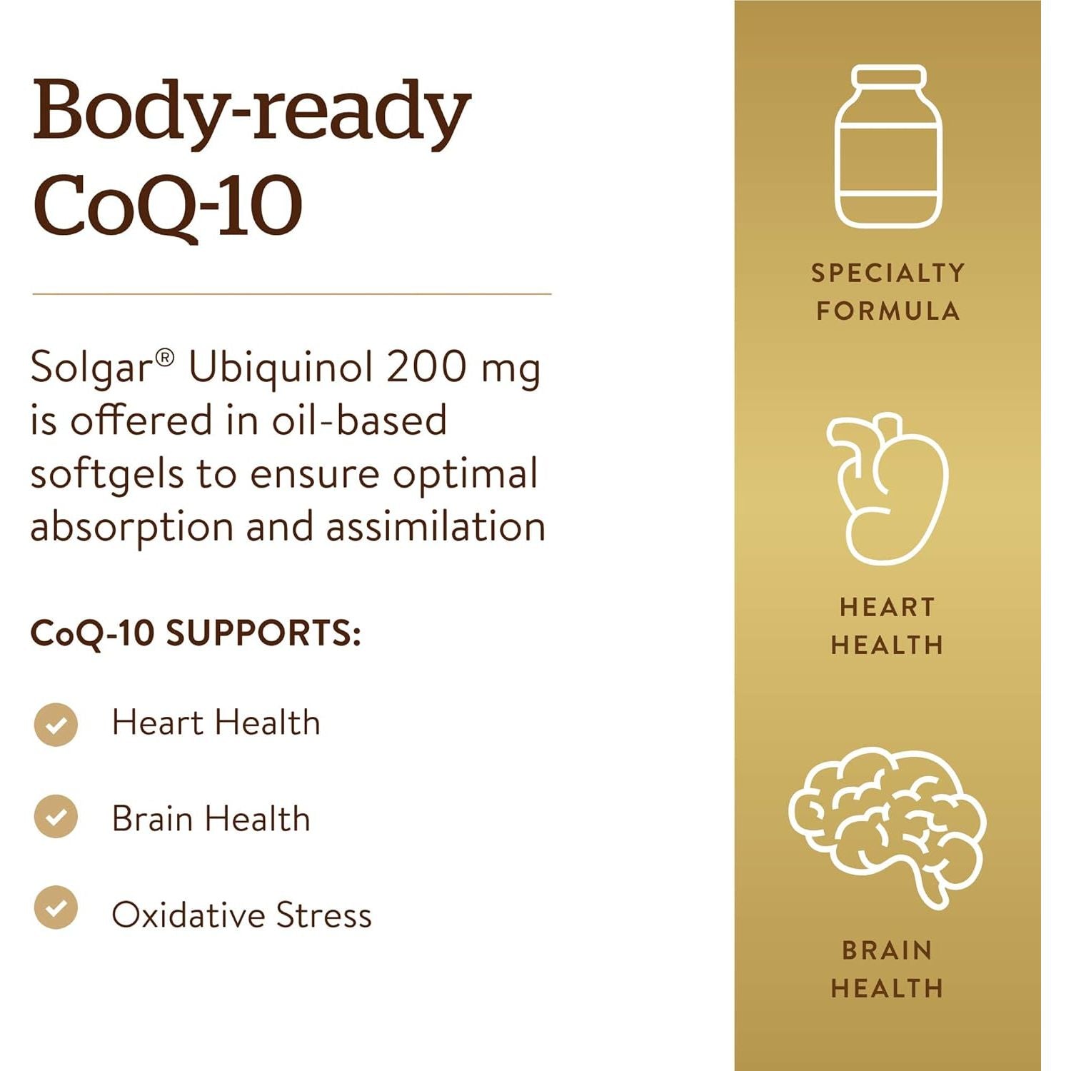 Solgar® Ubiquinol 100 Mg Softgels - Pack of 50