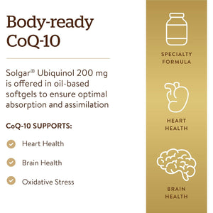 Solgar® Ubiquinol 100 Mg Softgels - Pack of 50