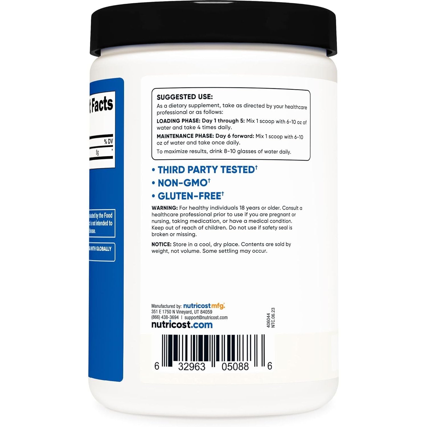 Nutricost Creatine Monohydrate Micronized Powder 500G, 5000Mg per Serv (5G) - 100 Servings for Endurance, Muscle Growth, Athletic Performance and Recovery