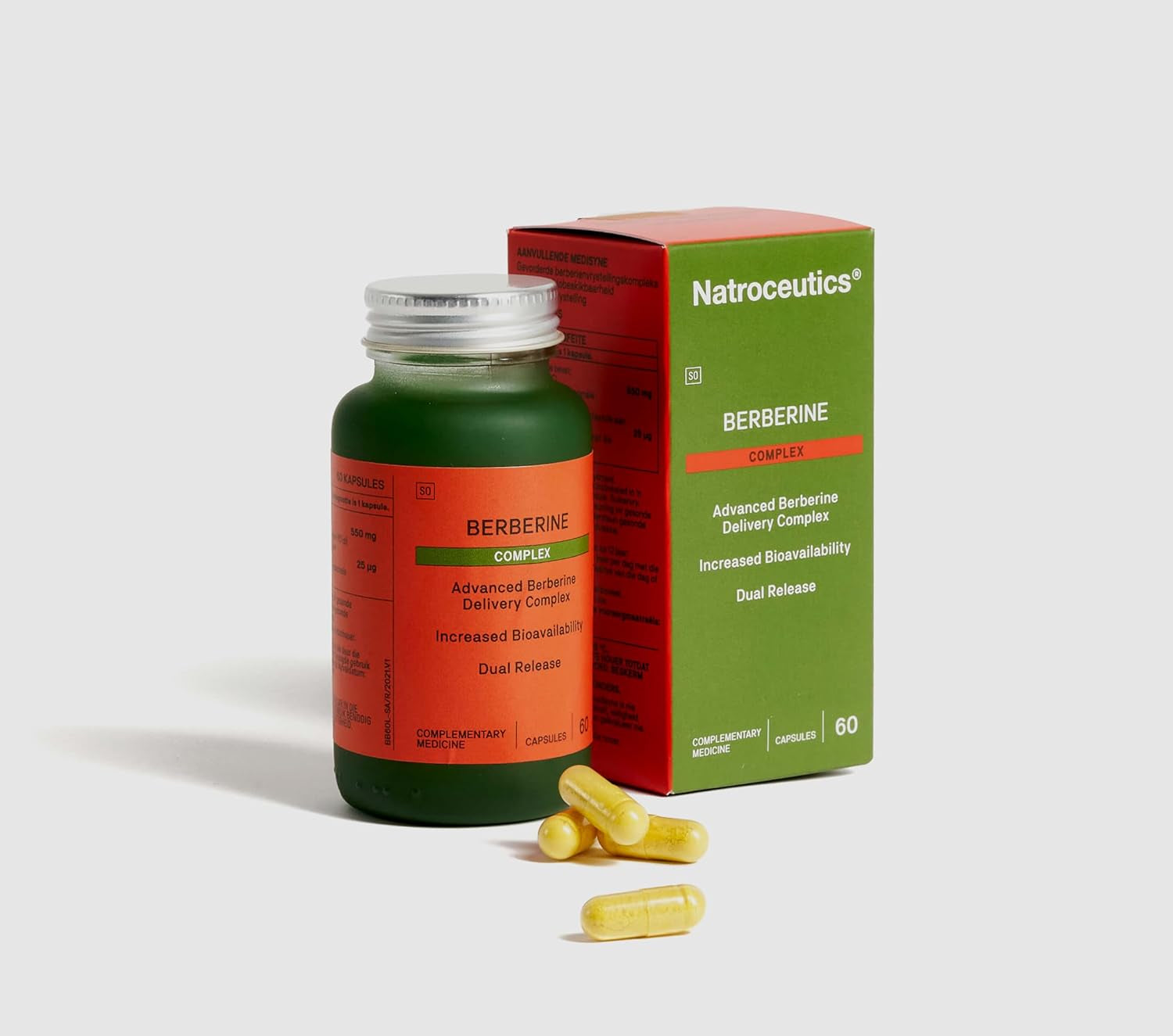 Natroceutics Berberine Complex 60 Vegan Capsules Advanced Berberine Delivery Complex Increased Bioavailability