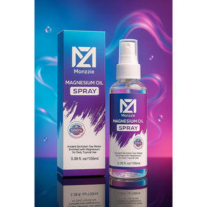 Pure Magnesium Oil Spray, 100% Natural & Paraben-Free Magnesium for Sleep, Muscle Recovery & Foot Care, Safe, Effective, Non-Gmo, Vegan & Gluten-Free Magnesium Spray Supplement, 100Ml, Topical Use
