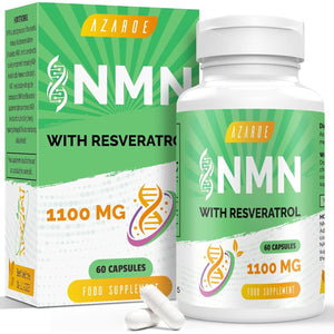 NAD+ Trans-Resveratrol 1100Mg – Advanced Formula for Enhanced Performance & Vitality (60 Count (Pack of 1))