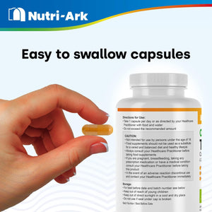 Nutri-Ark Organic Turmeric 700Mg per Capsule with Black Pepper | 240 Vegetarian Capsules (8 Month Supply) | UK Manufactured | Soil Association Certified