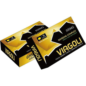 New VIAGOLI Gold - 10 Pills 500Mg - Stronger & Harder Enhanced Strength & Firmness for Men - Designed to Boost High Stamina, Performance & Natural Male Enhancing Food & Herbal Supplement